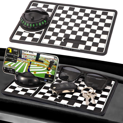 DriveForge ForjaRuta Multifunction Car Anti-Slip Mat, Rotatable Anti Skid Car Dashboard Pad with — Auto & Moto