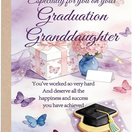 SourceToHome FuenteACasa OJsensai Special Granddaughter Graduation Card for her — Home & Lifestyle