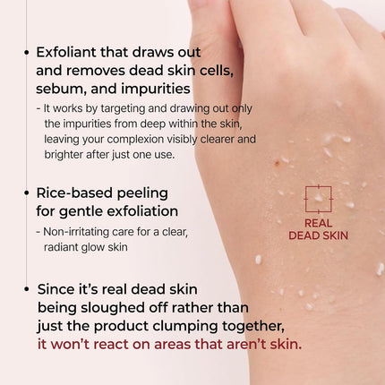 Black Rice Exfoliating Ampoule Face Peel Serum, 2.7 oz