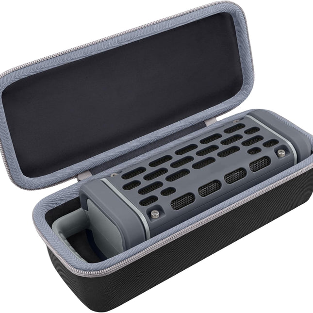 Hard Shell Protective Storage Case for Outdoor Portable Speaker, Black