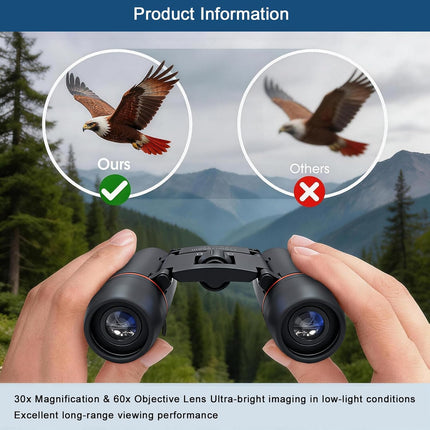 30x60 Mini Compact Binoculars for Adults and Kids