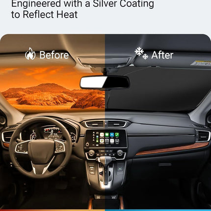 Foldable Front Windshield Sun Shade for 2017-2022 CRV SUV