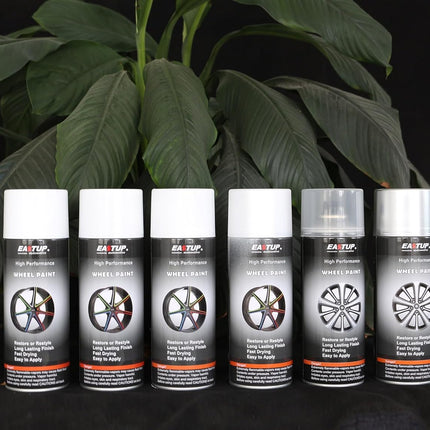 Premium Metallic Acrylic Enamel Wheel Paint, Pearl Flash White