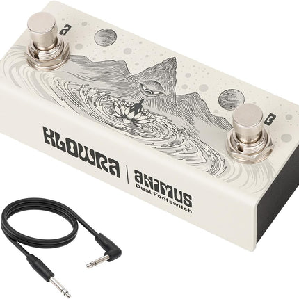 Animus Dual Momentary Footswitch Controller for Guitar Pedals, Khaki