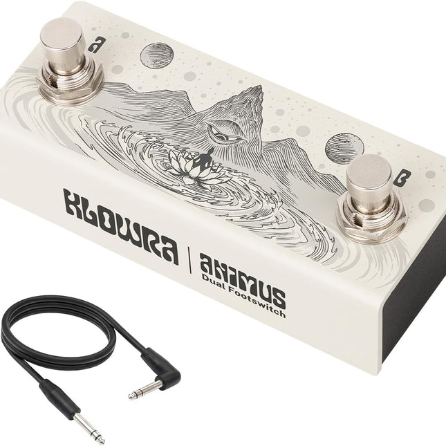 Animus Dual Momentary Footswitch Controller for Guitar Pedals, Khaki