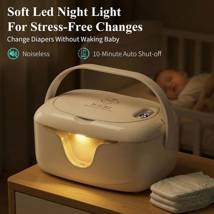 Portable Cordless Rechargeable Baby Wipe Warmer