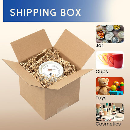 6x6x6 in. Brown Corrugated Shipping Boxes, 50 Pack