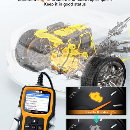 Enhanced OBD2 Scanner and Vehicle Code Reader for 1996+ OBDII Cars