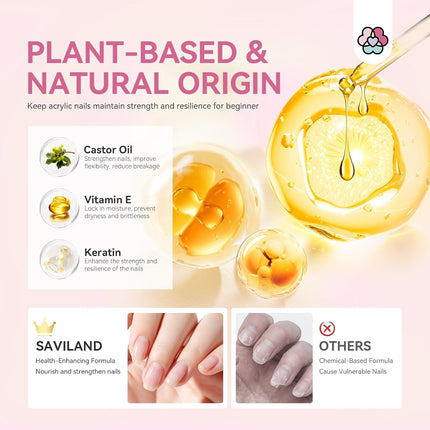Beginner Acrylic Nail Kit with 180W Lamp and Nail Drill