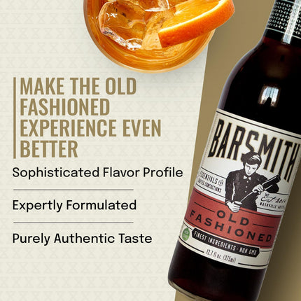 Old Fashioned Mix - Classic Whiskey Drink Mixer, 12.7 oz Bottle