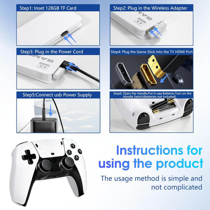 Retro Game Console with 40,000+ Games and 23 Emulators