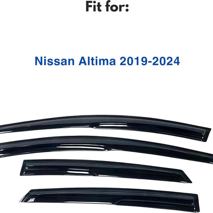 Out-Channel Window Visors for 2019-2026 Altima, 4-Piece Rain Guards