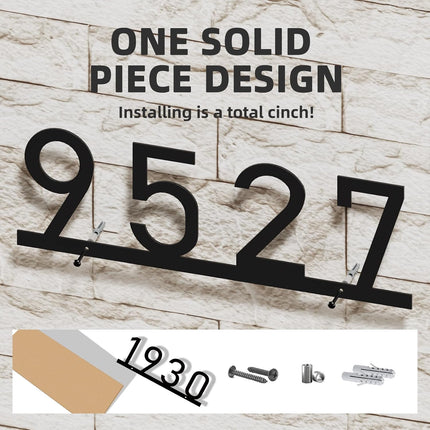 SourceToHome FuenteACasa House Numbers for Outside, Personalized Metal House Number Sign — Home & Lifestyle