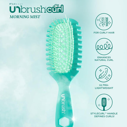 UNbrush Curl Defining Brush for Wavy, Curly, and Coily Hair - Morning Mist