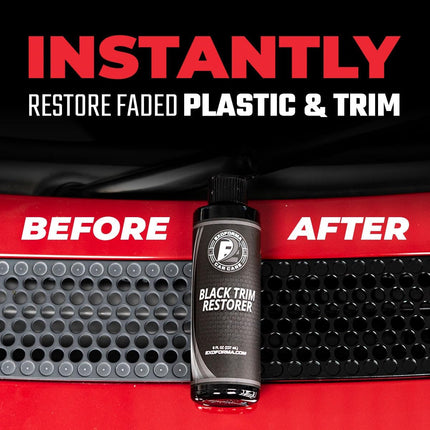 Black Trim Restorer 4oz Kit for Faded Plastic, Trim & Vinyl