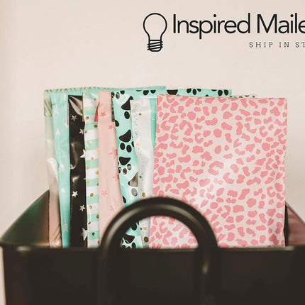 SourceToHome FuenteACasa Inspired Mailers - Poly Mailers 16x22-50 Pack - Rose Gold Cheetah — Home & Lifestyle