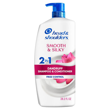 Smooth & Silky 2-in-1 Anti-Dandruff Shampoo & Conditioner, 28.2 fl oz