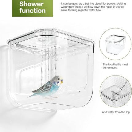HomeChef ChefDelHogar Bird Feeder for Cage, Automatic Bird Feeder, Multifunctional Parrot Seed — Kitchen & Home
