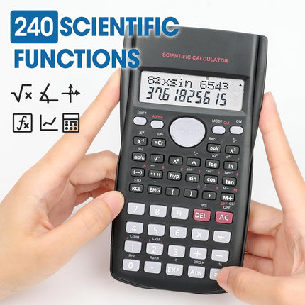 2 Pack Scientific Calculators with 2-Line Large Screen Display