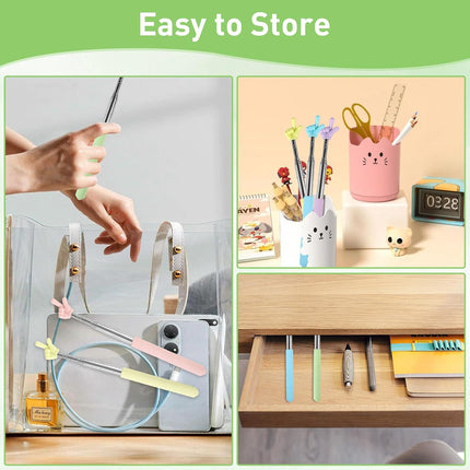 6-Piece Extendable Colorful Finger Pointer Stick Set