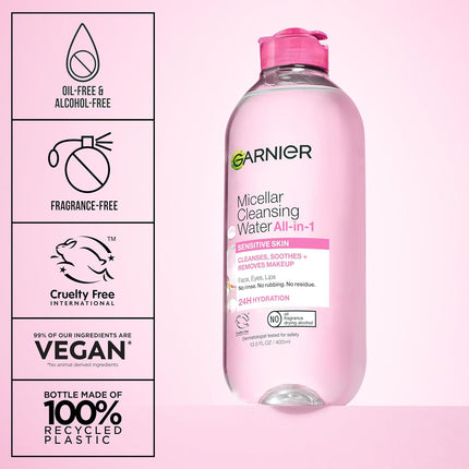 Hydrating Micellar Cleansing Water & Makeup Remover, Sensitive Skin, 13.5 fl oz