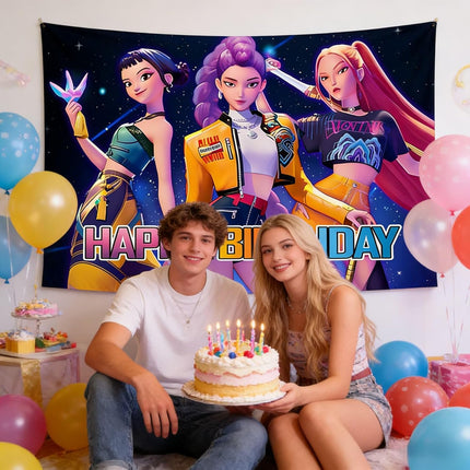 Movie Hunter Birthday Banner Backdrop, 5x3 ft