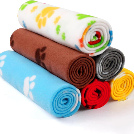 PawHaven RefugioPata LINENLUX Cute Dog Blanket for Small Medium Dogs 6-Pack Soft Stretchy Fleece — Pet Supplies