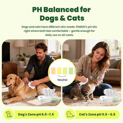 PawHaven RefugioPata Unscented Dog Wipes & Cat Wipes (4x50 Packs) — Pet Supplies