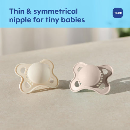Original Matte Baby Pacifiers 0-6 Months, BPA-Free Silicone Nipple, 4 Pack