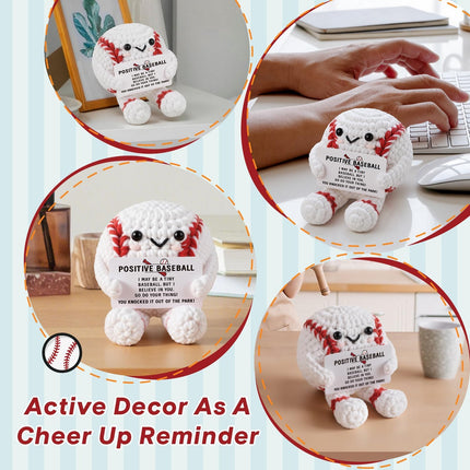 Positive Baseball Crochet Collectible Doll Gift