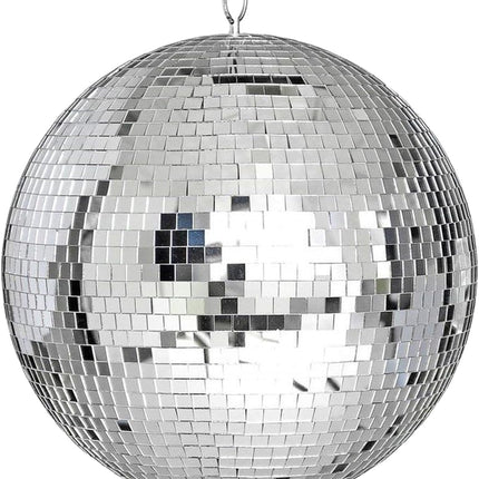 8-Inch Silver Hanging Mirror Disco Ball