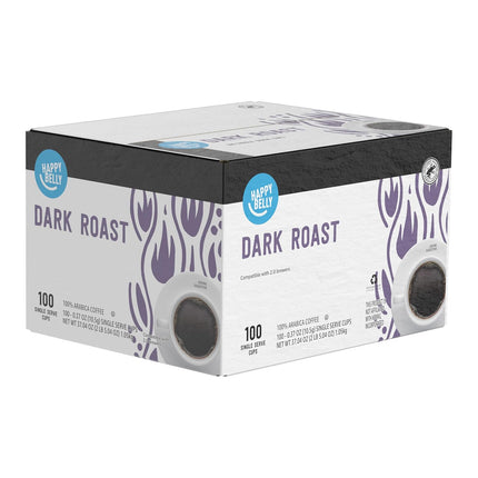 Dark Roast Arabica Single-Serve Coffee Pods, 100 Count