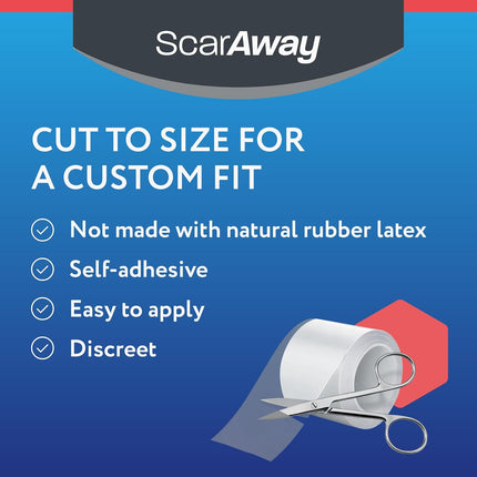 HomeChef ChefDelHogar ScarAway Clear Silicone Scar Tape, Medical-Grade Cut-to-Size Silicone Strip — Kitchen & Home