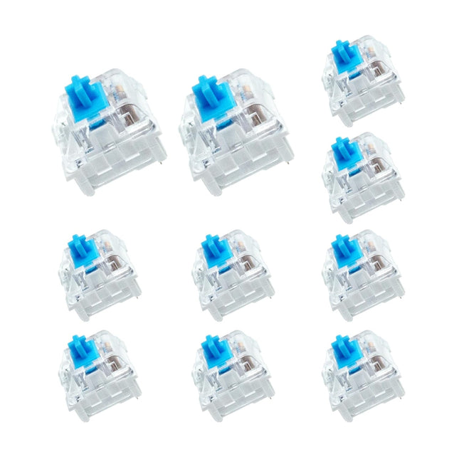10 PCS Blue 3-Pin Clicky Mechanical Keyboard Switches