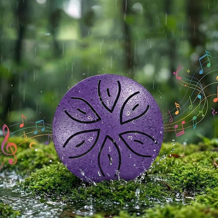 SourceToHome FuenteACasa Steel Tongue Drum 3 Inch 6 Notes, Rain Drum Style Calming Percussion — Home & Lifestyle