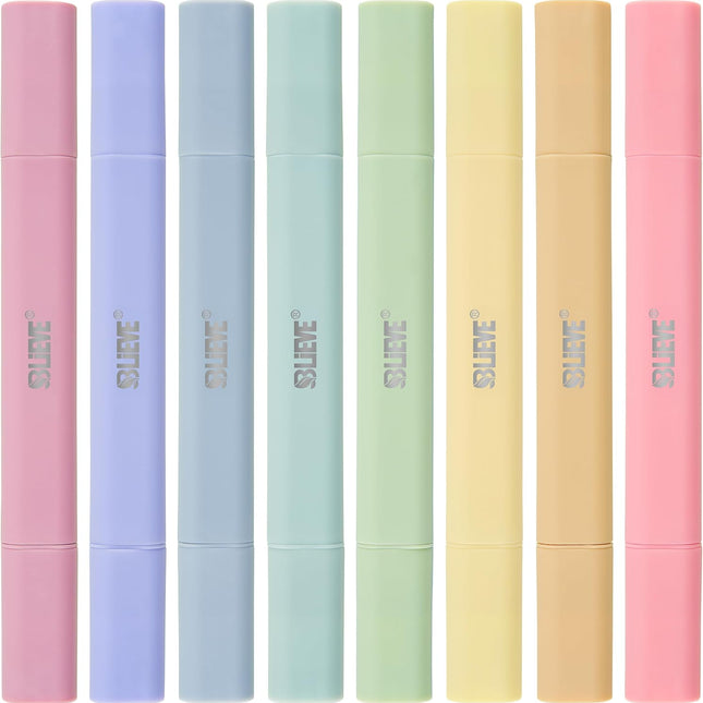 Aesthetic Pastel Dual Tip No Bleed Highlighters for Bible and Journaling