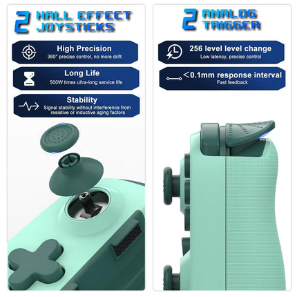 Wireless Mobile Gaming Controller with Phone Case Support