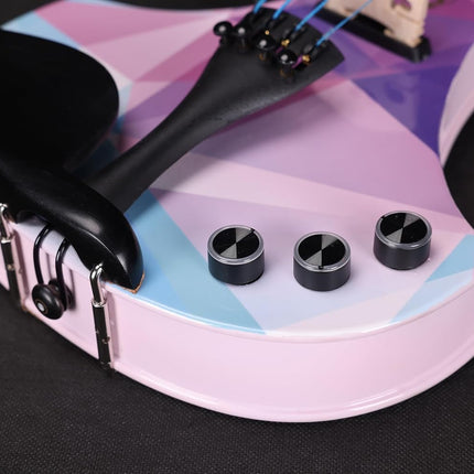 4/4 Electric Violin Set in Crystal Purple