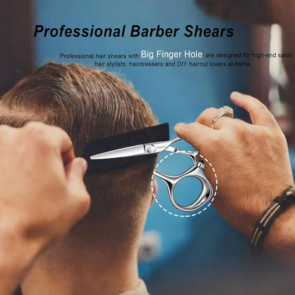 6.75-Inch Professional Hair Cutting Scissors in Silver