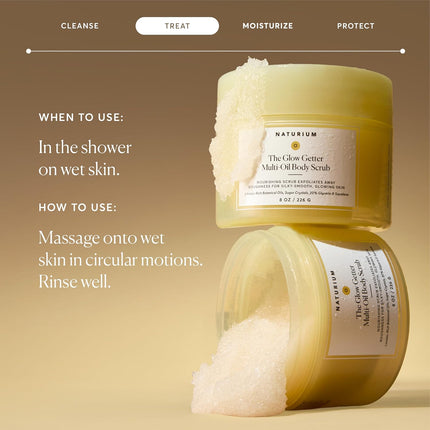 Glow Getter Body Scrub with Sugar Crystals, 8 oz