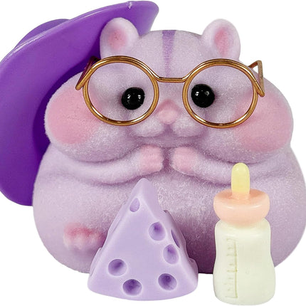 Purple Squishy Hamster Fidget Toy