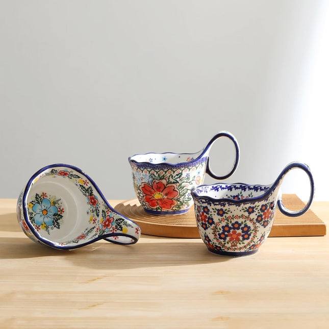 2023 Updated 18.6oz Ceramic Soup Bowl with Loop Handle