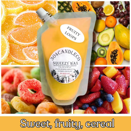 Large Squeeze Soy Wax Melt, 3 oz, Fruity Loops