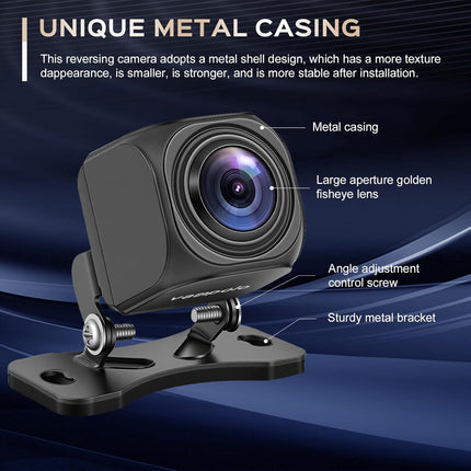 AHD 1080P Metal Backup Camera with 170° Wide Angle