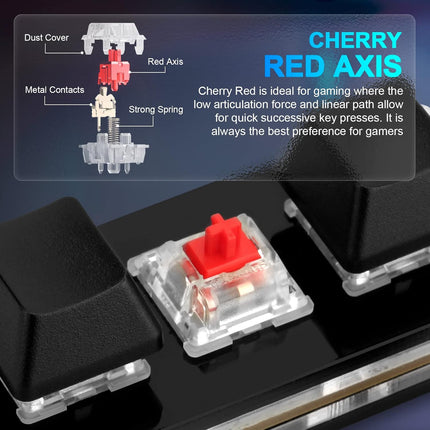 Upgrade Black 5-Key Mini Macro Mechanical Gaming Keypad