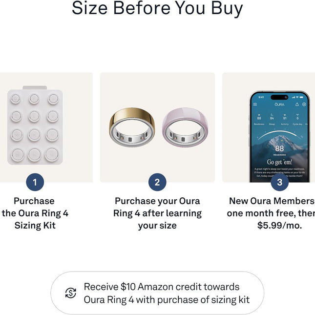 Ring 4 Sizing Kit for Accurate Fit Before Purchase