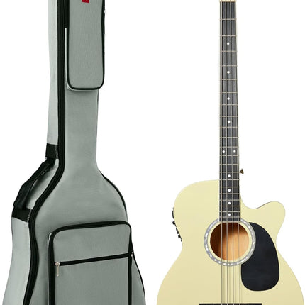 GlowEssence EsenciaLuz Best Choice Products Acoustic Electric Bass Guitar, Full Size 4 String, — Beauty & Self-Care
