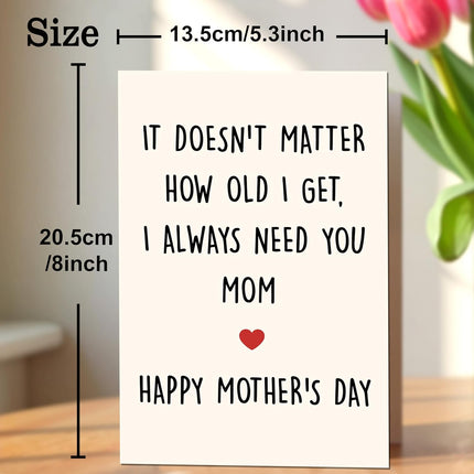 Happy Mother's Day Card for Mom from Daughter or Son