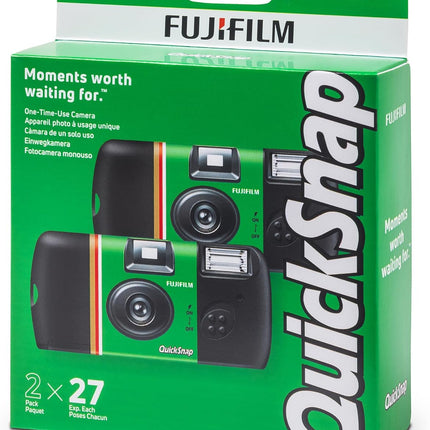 QuickSnap Flash 400 One-Time-Use Camera - 2 Pack