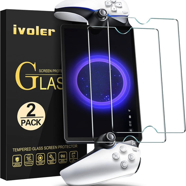 2-Pack Tempered Glass Screen Protector for 8-Inch Remote Player